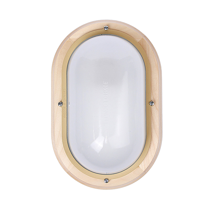 Светильник "ЭЛЕТЕХ" Терма 1201 НББ 03-100-017, 100 Вт, IP65, матовый, корпус дер. липа