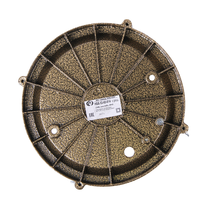 Светильник "ЭЛЕТЕХ" Терма 1302 НББ 03-60-014, 60 Вт, IP65, матовый, с решеткой, антик бронза