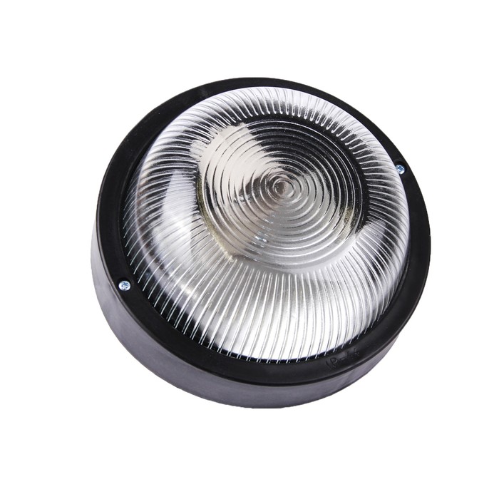 Светильник "ЭЛЕТЕХ" Фарпласт НБО 23-60-003, 60 Вт, IP44, круг, корпус, черный