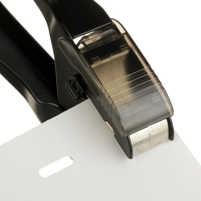 Дырокол перфоратор для бэйджей, металлический, черный