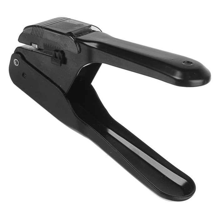 Дырокол перфоратор для бэйджей, металлический, черный