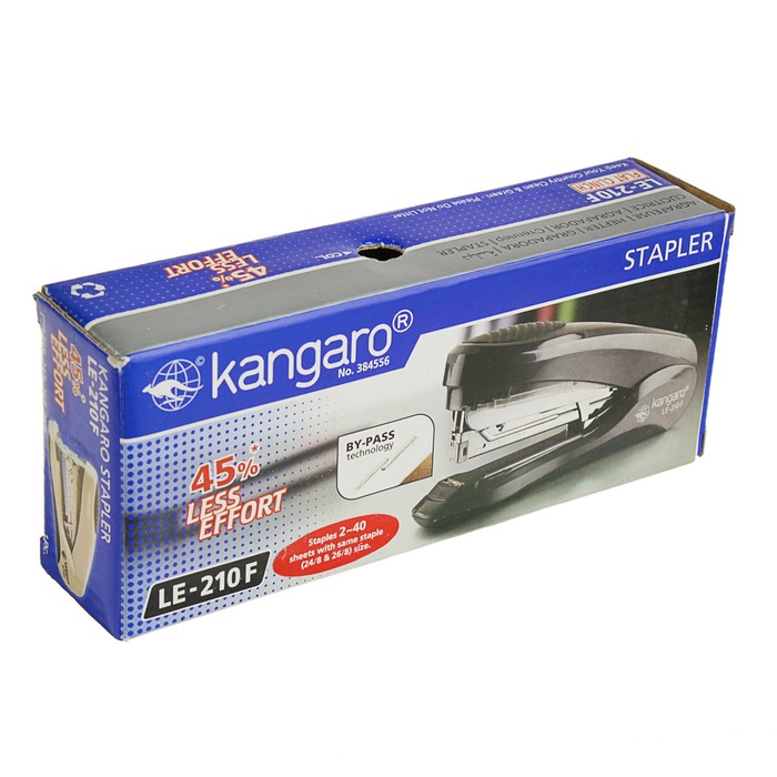 Степлер №24/6 до 30-40 листов Kangaro LE-210F , скобы 24/6-24/8, 26/6-26/8, микс