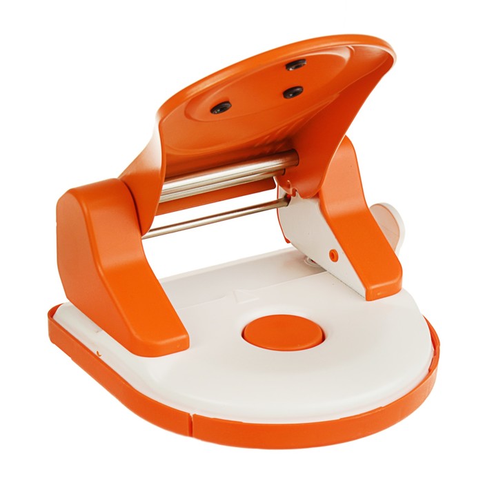 Дырокол до 30 листов Kangaro PERFO 30, стальной, с линейкой, микс