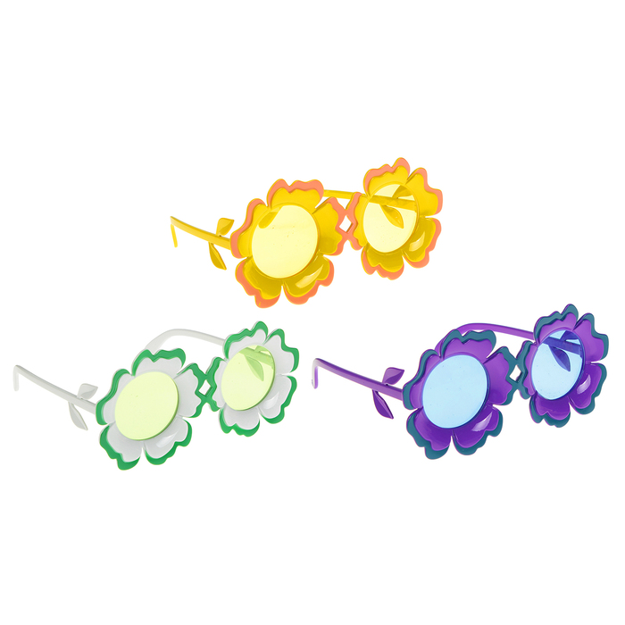 Карнавальные очки "Цветочек", цвета МИКС