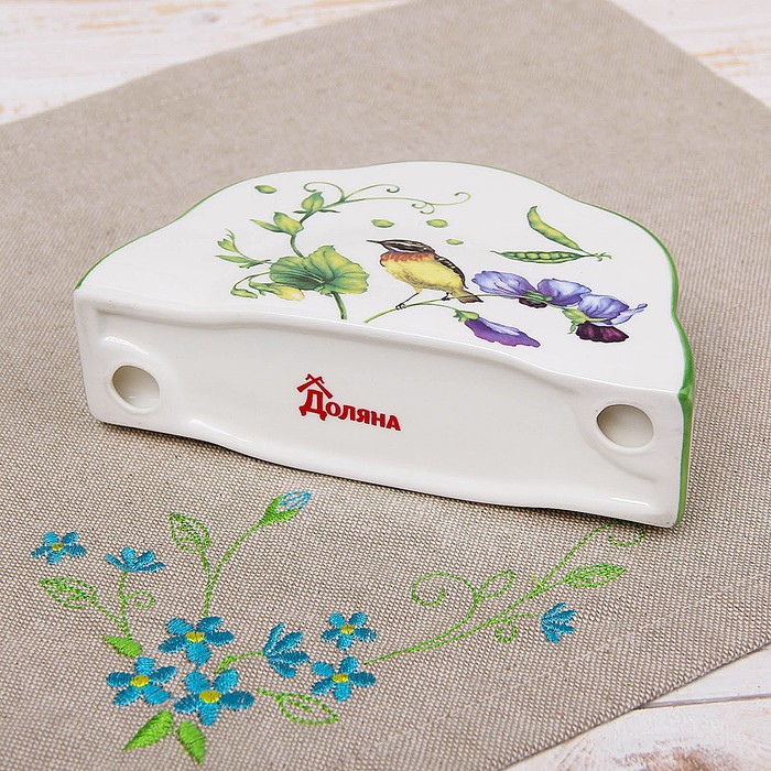 Салфетница "Зеленый сад" 14,5x4,5x8 см