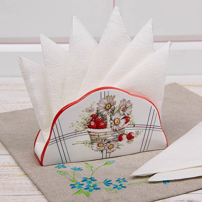 Салфетница "Ромашки" 14,5x4,5x8 см