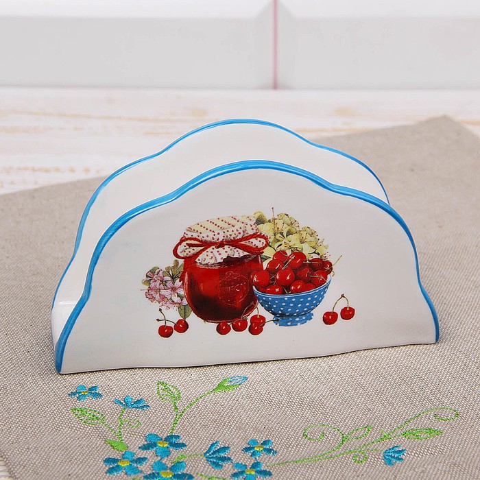 Салфетница "Вишневое варенье" 14,5x4,5x8 см