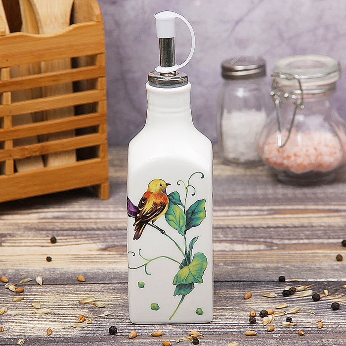 Бутыль для соуса и масла 200 мл "Зеленый сад"