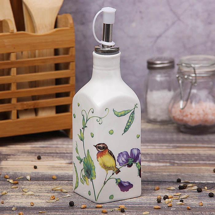 Бутыль для соуса и масла 200 мл "Зеленый сад"