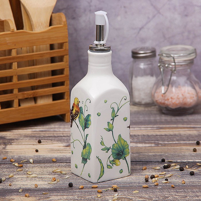 Бутыль для соуса и масла 200 мл "Зеленый сад"