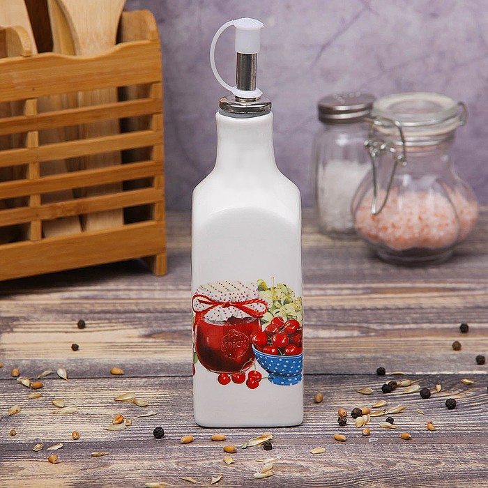 Бутыль для соуса и масла 200 мл "Вишневое варенье"