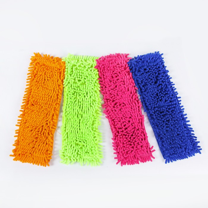 Насадка для плоской швабры, микрофибра 40х13 см букли цвет МИКС