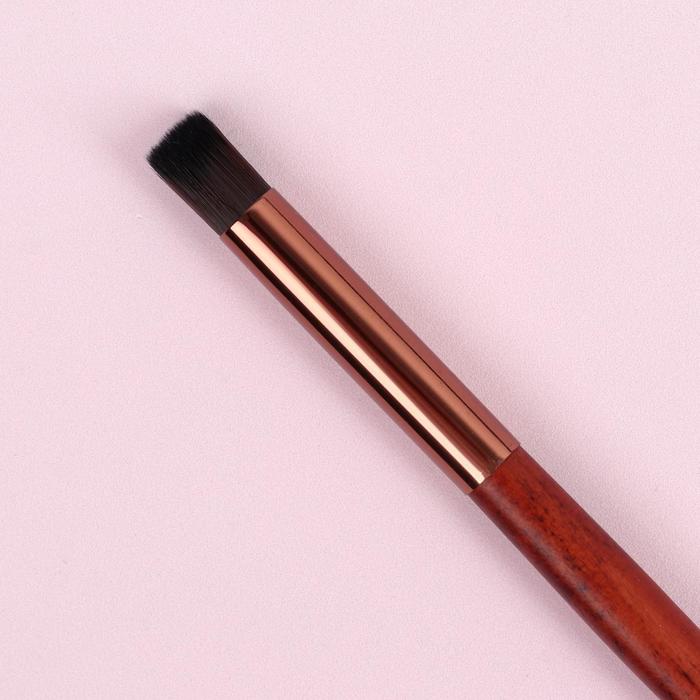 Кисть для макияжа/теней, 18см, цвет коричневый