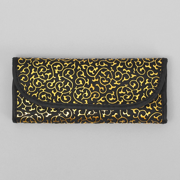 Набор кистей для макияжа "Вензель", 7 предметов, цвет золотой/чёрный