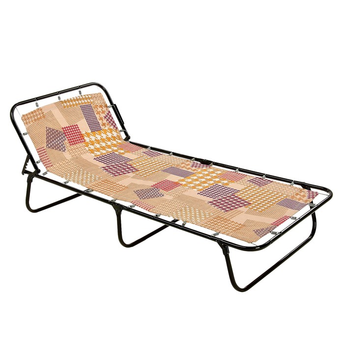 Детская раскладушка "Совенок" жесткая, 166*65*26 см, МИКС