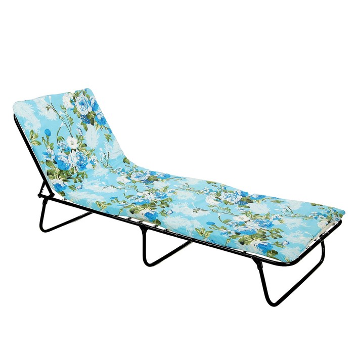 Раскладушка "Леванте" мягкая/лист пор, 196*65*27 см, б40 МИКС