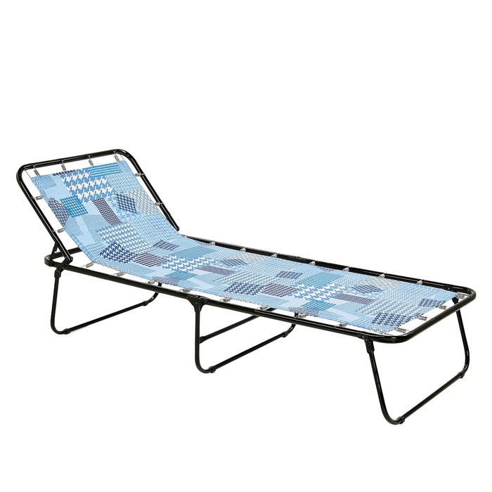 Раскладушка "Севилья" жесткая, 197*74*34 см, NEW МИКС