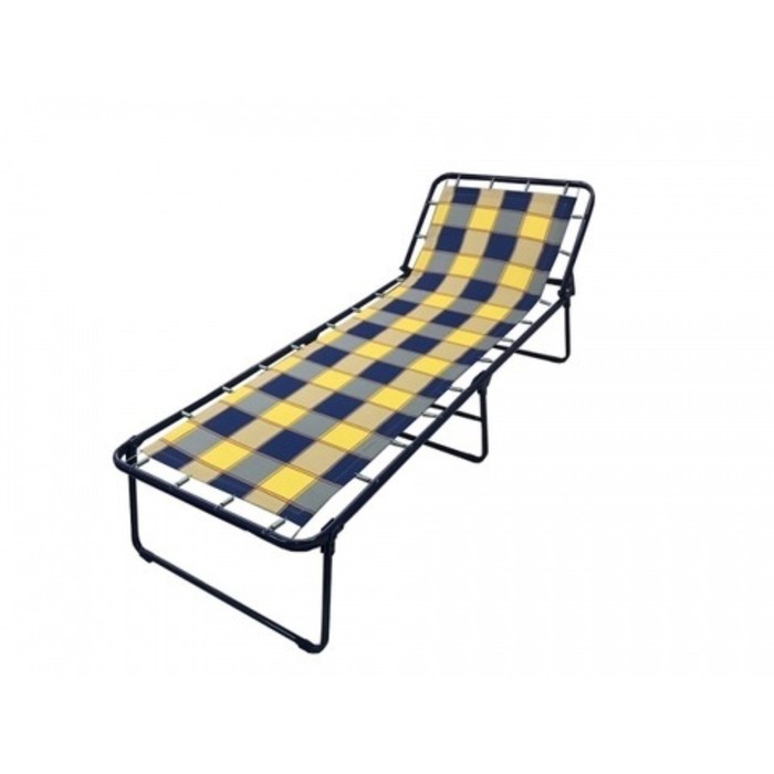 Раскладушка "Севилья" жесткая, 197*74*34 см, NEW МИКС