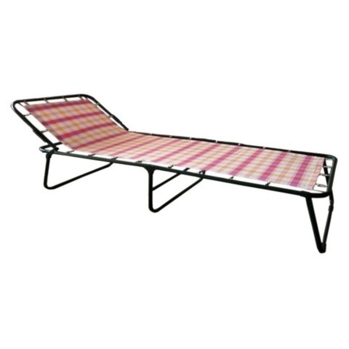 Раскладушка "Севилья" жесткая, 197*74*34 см, NEW МИКС