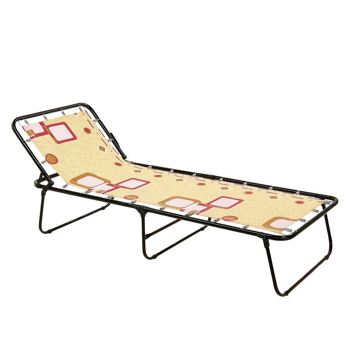 Раскладушка "Севилья" жесткая, 197*74*34 см, NEW МИКС