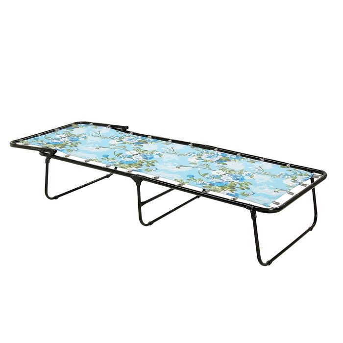 Раскладушка "Севилья" жесткая, 197*74*34 см, NEW МИКС