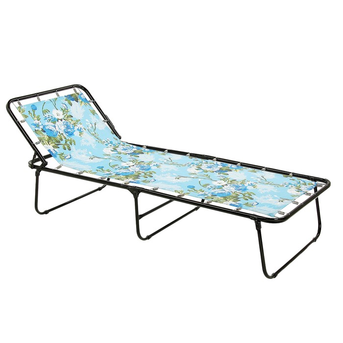 Раскладушка "Севилья" жесткая, 197*74*34 см, NEW МИКС