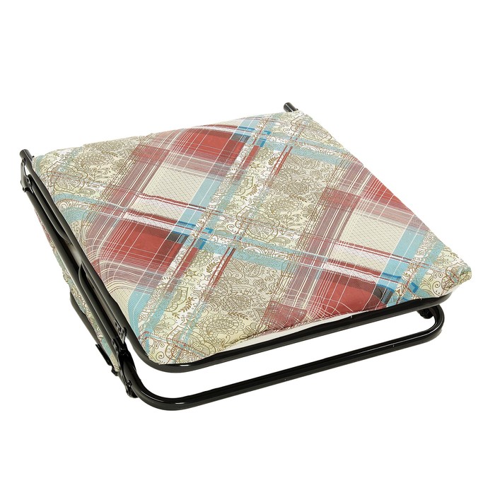 Раскладушка "Севилья" полумягкая, 197*74*34 см, 10 мм МИКС