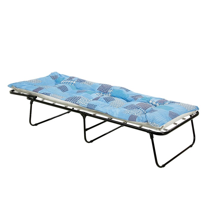 Раскладушка "Севилья" мягкая, 197*74*34 см, 60 мм МИКС