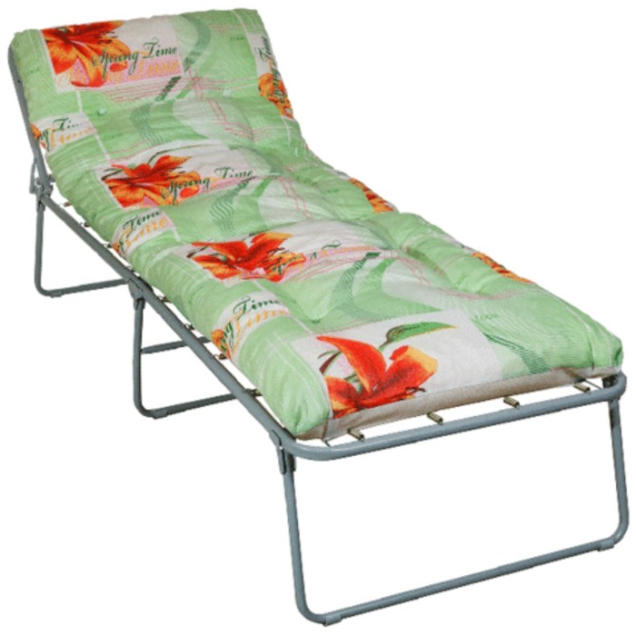 Раскладушка "Севилья" мягкая, 197*74*34 см, 60 мм МИКС