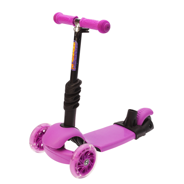 Самокат-каталка детский 5 в 1 GRAFFITI Snuggi, цвет фиолетовый