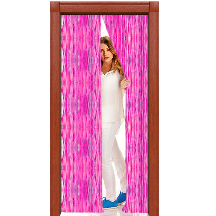 Праздничный занавес "Дождик", цвет фуксия 100*200 см