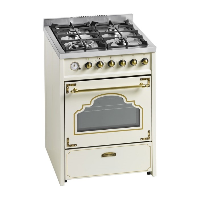 Плита комбинированная Zigmund &amp; Shtain VGE 39.68 X, 4 конфорки, 55 л, белая