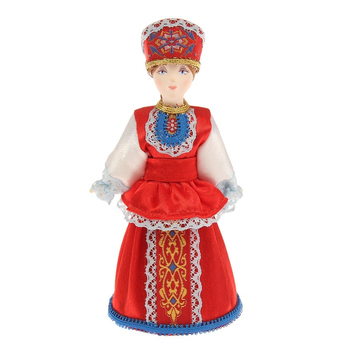 Сувенирная кукла "Софья в девичьем праздничном костюме"