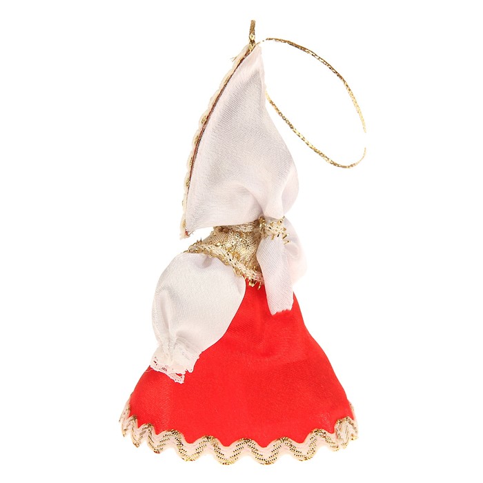 Сувенирная кукла подвесная "Девица-красавица" 12 см