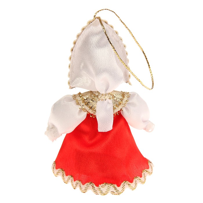 Сувенирная кукла подвесная "Девица-красавица" 12 см