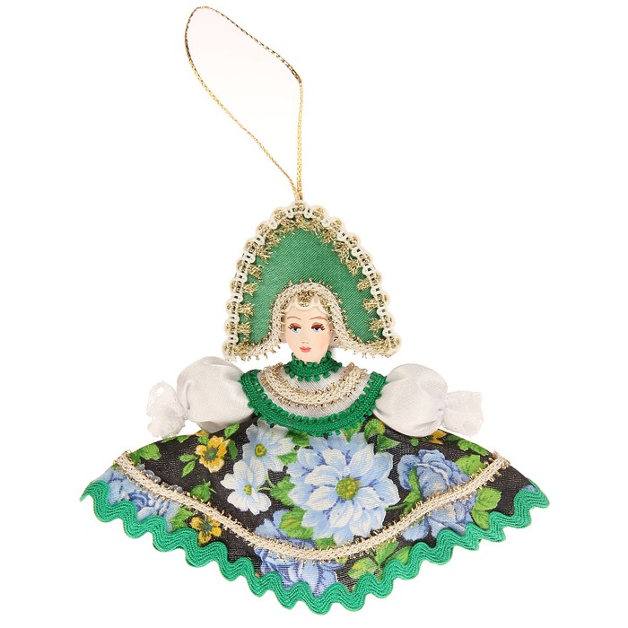 Сувенирная кукла подвесная "Плясунья" 12 см,