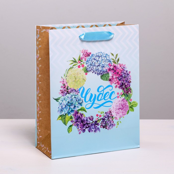 Пакет ламинированный вертикальный «Чудес», MS 18 × 23 × 8 см