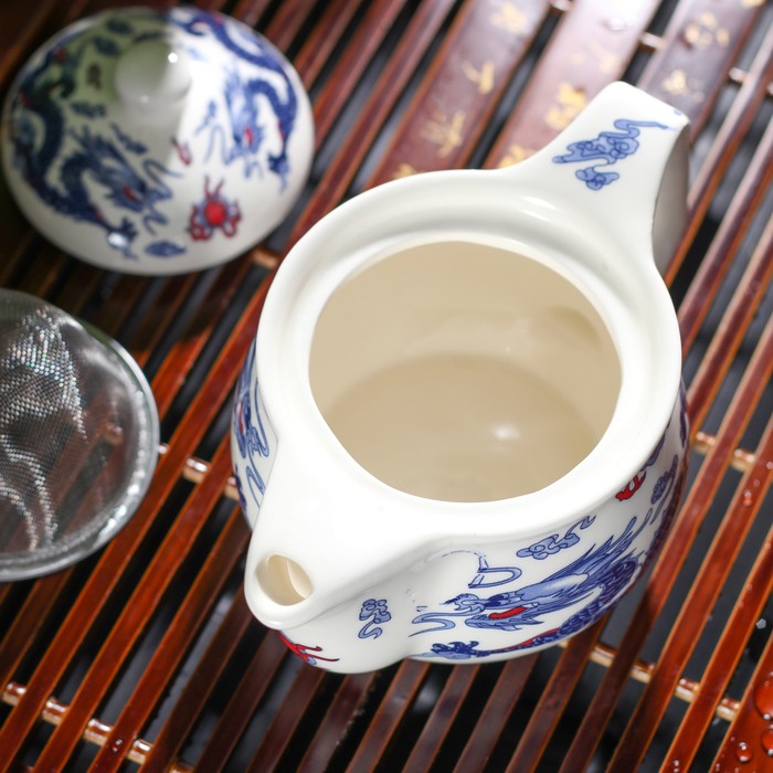 Чайник заварочный с металл ситом "Дракон" 200 мл, 15х9х9,5 см