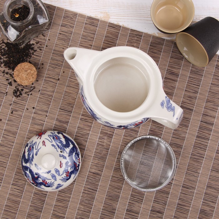 Чайник заварочный с металл ситом "Дракон" 200 мл, 15х9х9,5 см