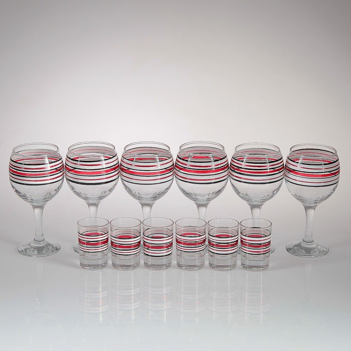 Мини-бар "Рубин" 12 предметов, художественная роспись 240/50 мл