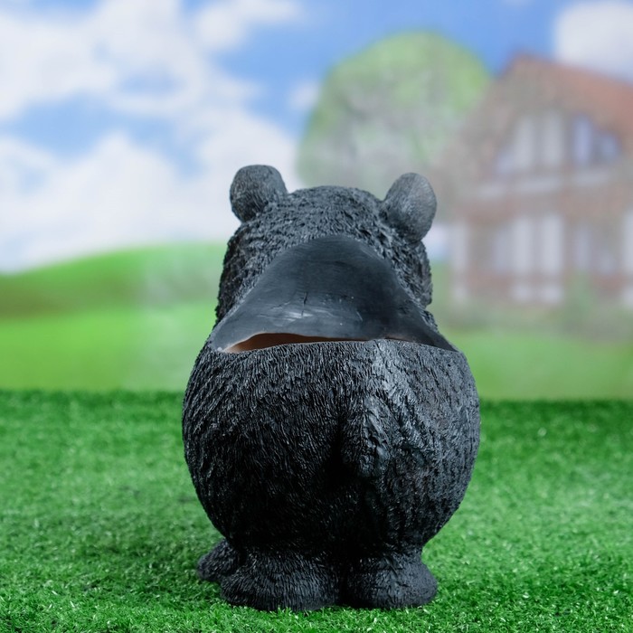 Фигурное кашпо "Бурый медвежонок", 20х22 см