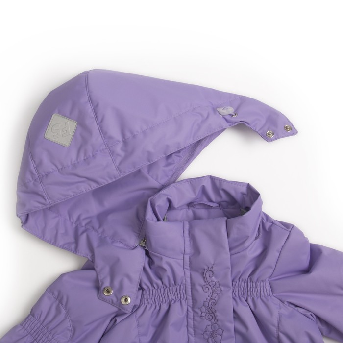 Куртка для девочки "Варенька", рост 80 (22) см, цвет сиреневый