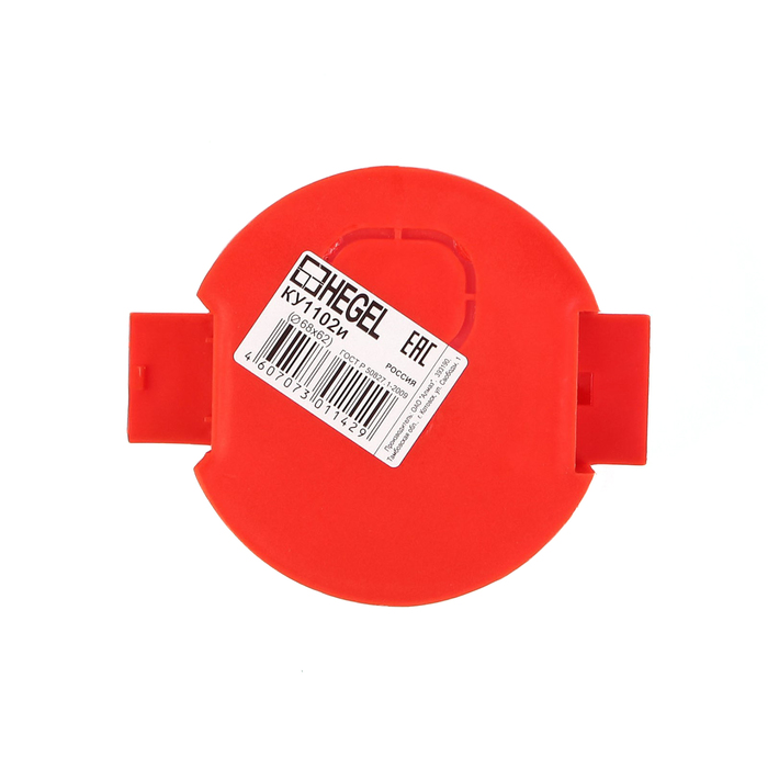 Коробка установочная HEGEL КУ1102-И, 68x62 мм, для сплошных стен