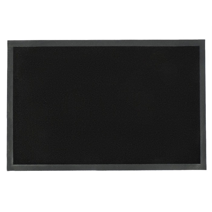 Коврик придверный, влаговпитывающий Tuff, цвет черный