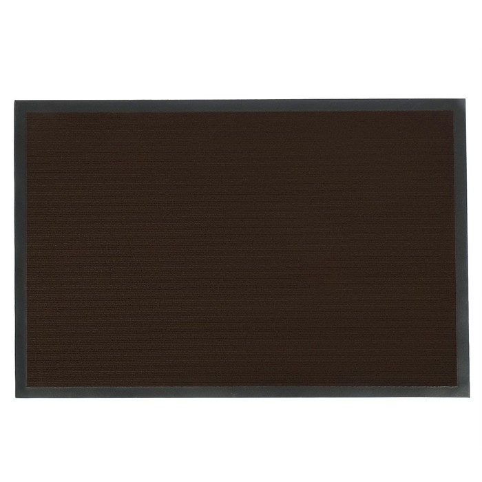 Коврик придверный, влаговпитывающий Tuff, цвет коричневый