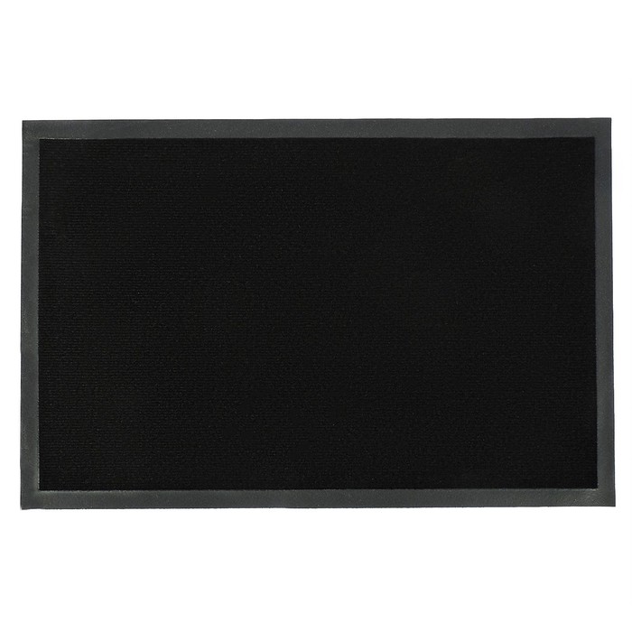 Коврик придверный, влаговпитывающий Tuff, цвет черный