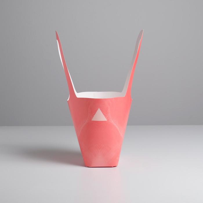 Пакет овальный с ручками «Розовые разводы», 61,2 х 46,7 см