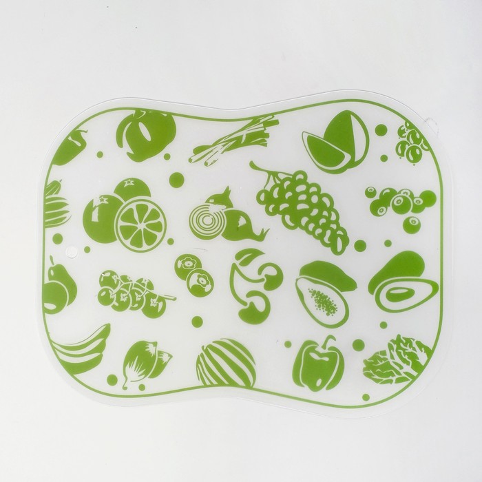 Мат разделочный 30х40 см, цвет салатовый
