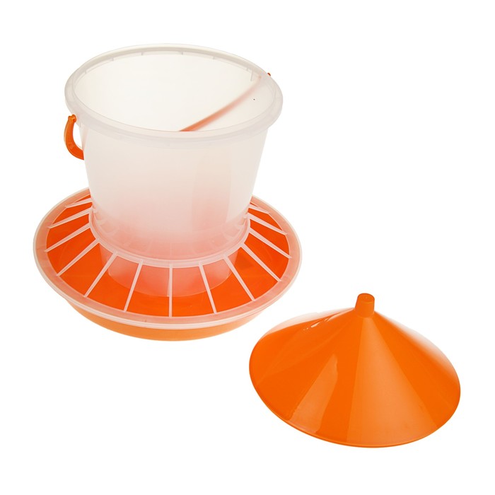 Кормушка-поилка для птиц, 12 л, пластик