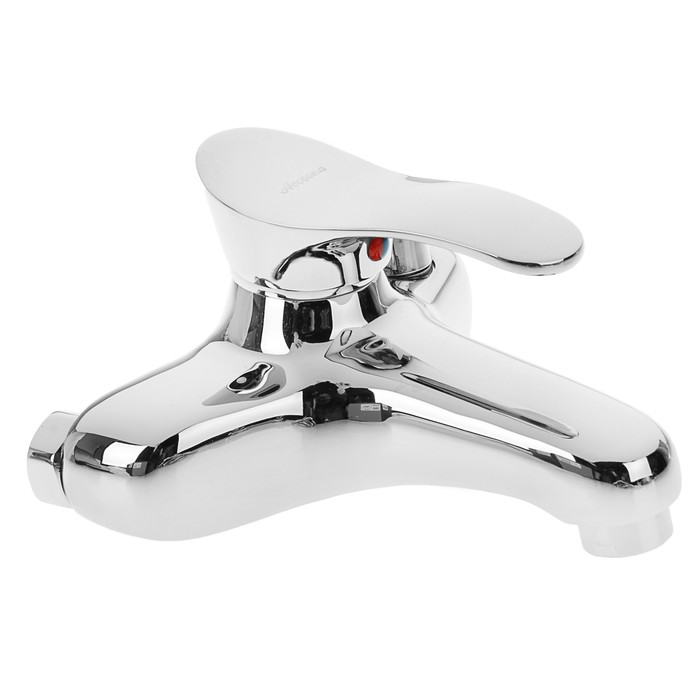 Cмеситель для ванны Accoona A6305, однорычажный, короткий излив, латунь, хром